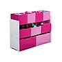 Delta Children Deluxe Multi-Bin Open Lid Toy Organizer with Storage Bins, Bianca White/Light Pink/Dark Pink (TB83413GN-130)~#|#~sp104402150_sc7