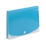 Smead Moisture Resistant Plastic Accordion File, 12-Pocket, Letter Size, Teal/Clear (70869)~#|#~sp104402191_sc7