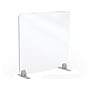 MooreCo Freestanding Desktop Divider, 24"H x 23"W, Clear Acrylic (45266)~#|#~sp104402212_sc7