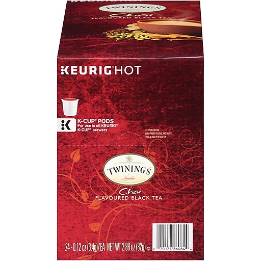 Twinings of London Chai Tea, Keurig® KCup® Pods, 24/Box (TNA09954) at