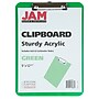 JAM Paper Plastic Clipboard, Letter Size, Green, 12/Pack (340926880AZ)~#|#~sp104484334_sc7
