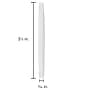 JAM Paper Colored Multi-Purpose #64 Rubber Bands, 3.5" x 0.25", Non-Latex, White, 100/Pack (33364RBWH)~#|#~sp104484346_sc7