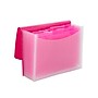 Smead Vibrant Line Plastic Accordion File, 12-Pocket, Letter Size, Pink/Clear (70864)~#|#~sp104485361_sc7