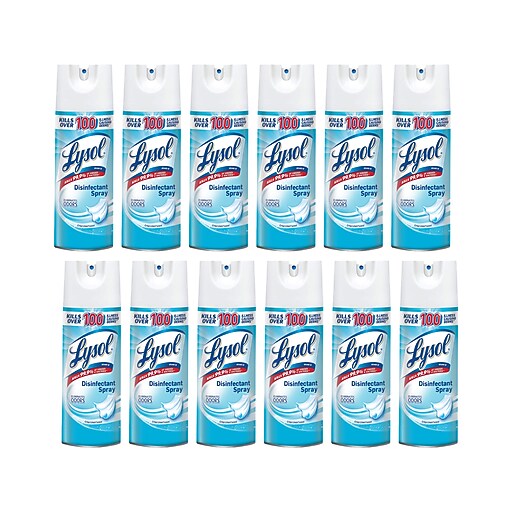 Lysol Disinfectant Spray, Crisp Linen, 12.5 Oz. 12/Carton (1920074186