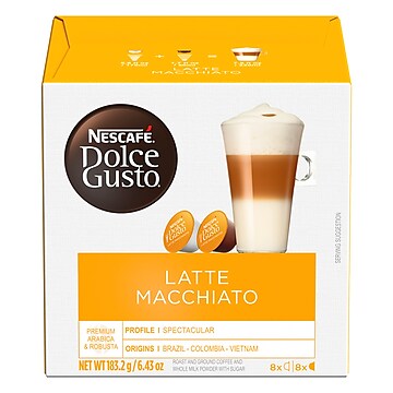 Nescafe® Dolce Gusto® Latte Macchiato Coffee, 16 Capsules/Box (NES27326)