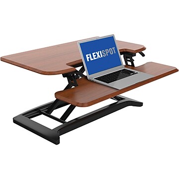 Flexispot AlcoveRiser 35" Adjustable Desk Riser, Mahogany (M7MN)