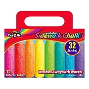 Cra-Z-Art Sidewalk Chalk, Assorted Colors, 32/Box (10817-6)