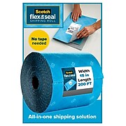 Scotch™ Flex & Seal Shipping Roll Self-Sealing Padded Mailer, 15" x 200', Blue (FS-15200)