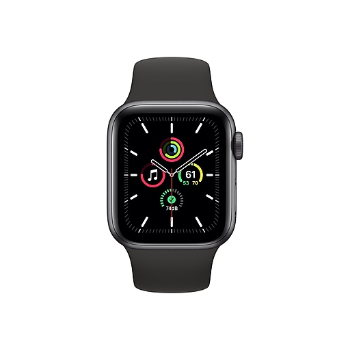 Apple Watch SE (GPS), Space Gray/Black, 40mm (MYDP2LL/A) | Staples
