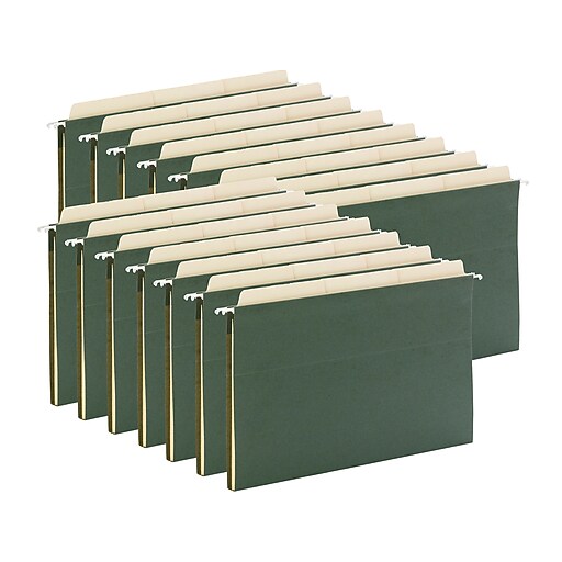Smead Hanging File Folder Kit, 1/2" Expansion, 1/3 Cut Tab, Legal Size