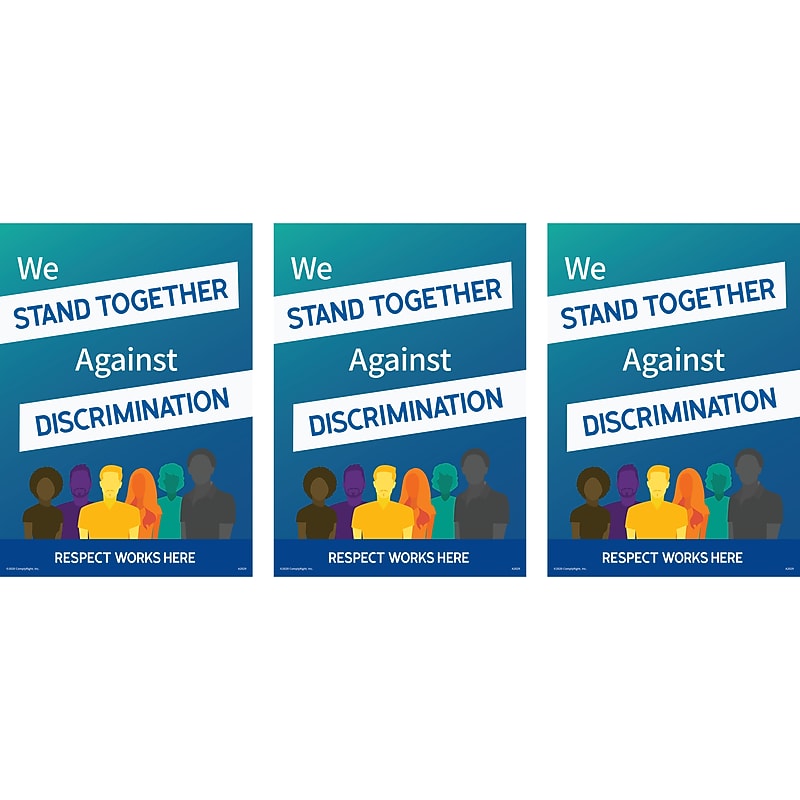 ComplyRight Respect Works Here Workplace Policies Poster, 3/Pack (A2029PK3) image 1