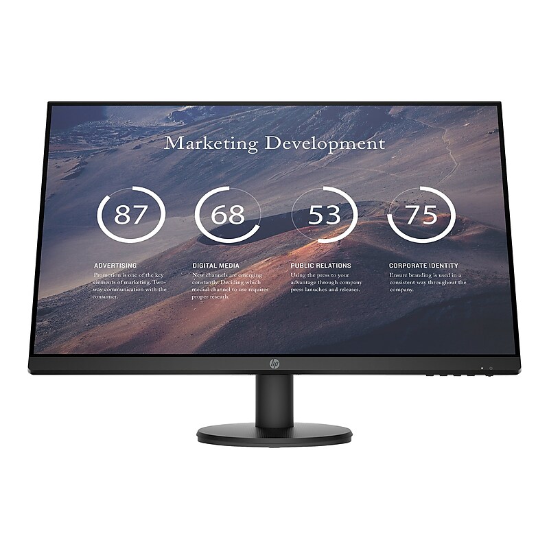 HP P27v G4 27" LED Monitor, Black (9TT20A6#ABA) image 1