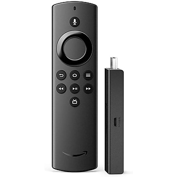 Amazon Fire TV Stick Lite with Alexa Voice Remote Lite (no TV controls), Black (53-023626)