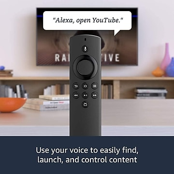 Amazon Fire TV Stick Lite with Alexa Voice Remote Lite (no TV controls), Black (53-023626)