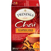 Twinings Winter Teas Pumpkin Spice, Chai, 20/Box (TNA51382)