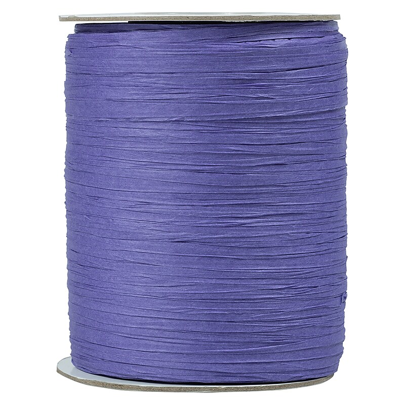 JAM Paper Raffia Ribbon, Purple (CO23527) image 1