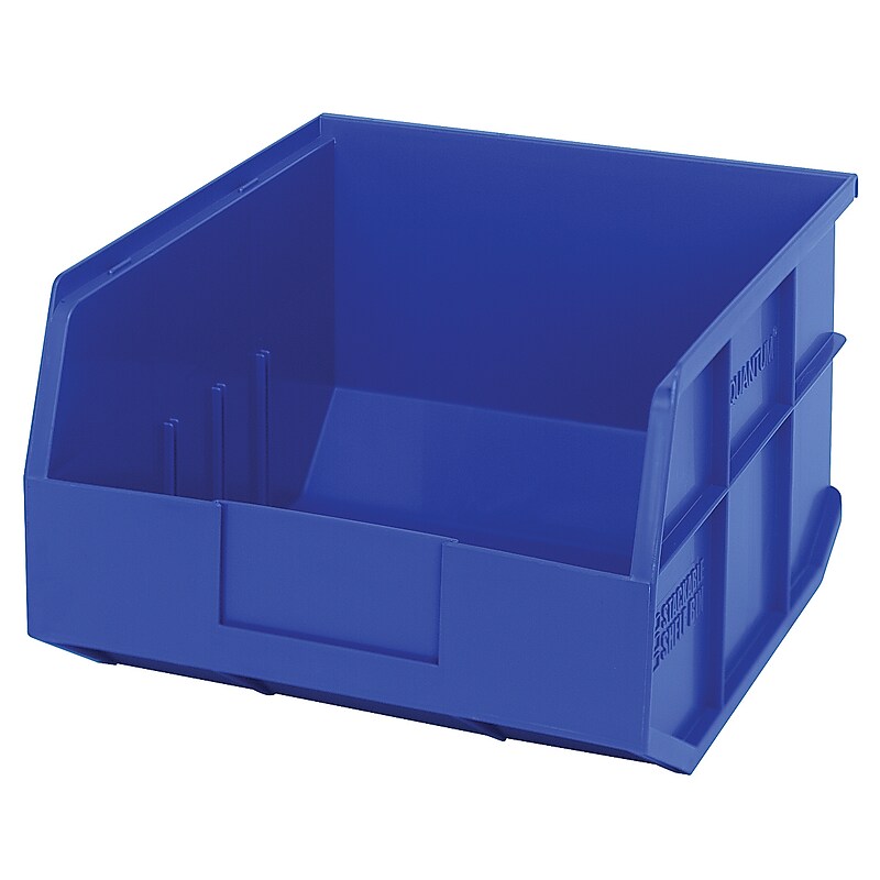 Quantum Storage Systems Open Lid Storage Bin, Blue, 6/Carton (SSB425BLCT) image 1