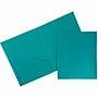 JAM Paper Heavy Duty 2-Pocket Plastic School Folders, Multicolored, Assorted Fashion Colors, 6/Pack (383HFASSRT)~#|#~sp105848613_sc7