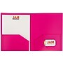 JAM Paper Heavy Duty 2-Pocket Plastic School Folders, Multicolored, Assorted Fashion Colors, 6/Pack (383HFASSRT)~#|#~sp105848675_sc7