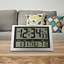 La Crosse Technology Atomic Wall/Table Clock, Plastic, 10.75"H x 16.75"W x 1.38"D (513-1211)~#|#~sp105850728_sc7