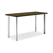 HON Coze 42"W Desk, Florence Walnut and Silver (HONRPL2442FWP6)