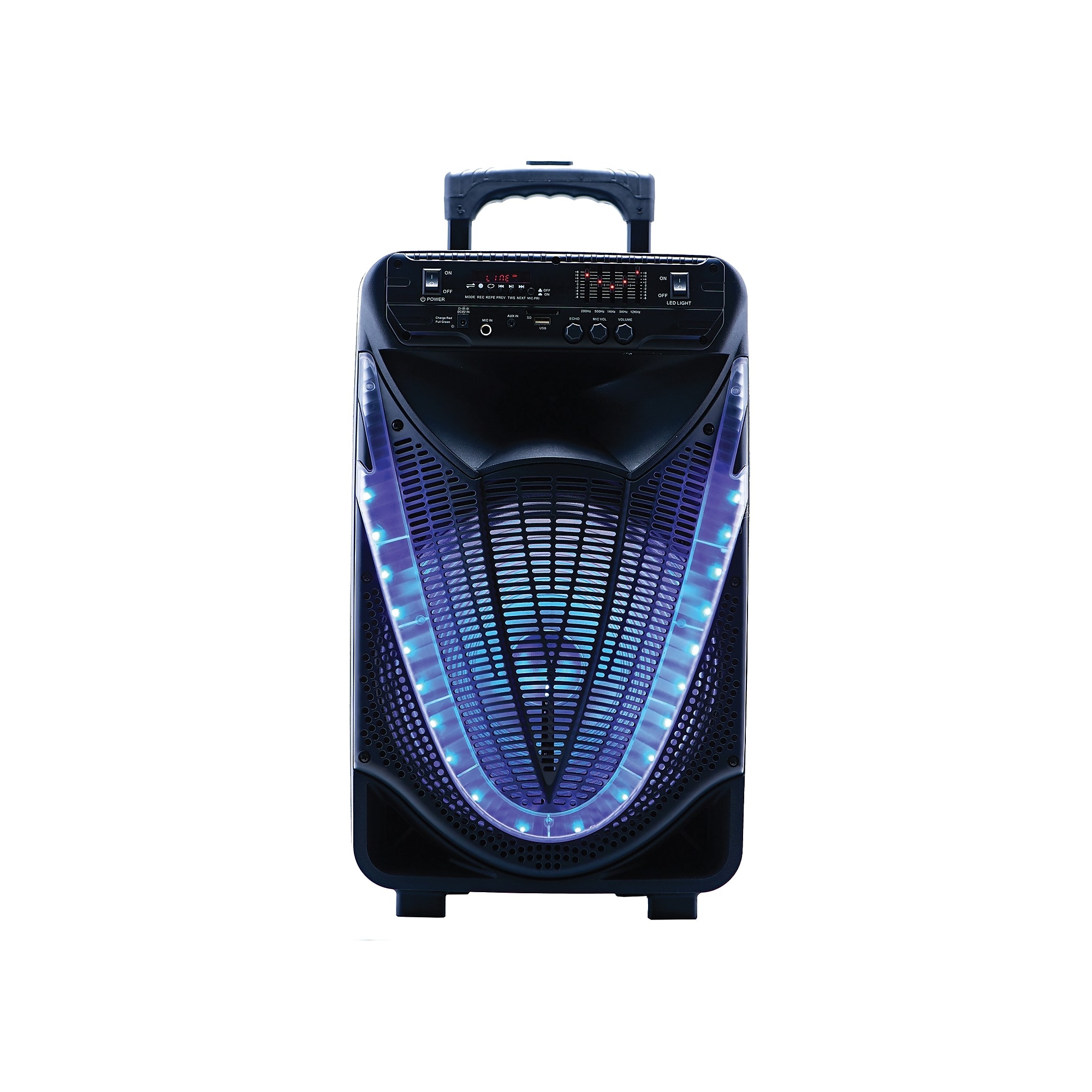 Naxa NDS-1233 Bluetooth Portable 12-Inch Party Speaker with Disco Light, Black Sansujyuku sansujyuku.com