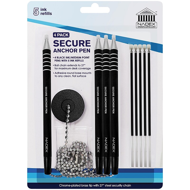Nadex Coins Protected Pens, Black (NCS8-1177) image 1