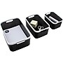 Advantus Nantucket Weave Bins, Black/White, 3/Pack (39220)~#|#~sp105964605_sc7