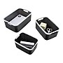 Advantus Nantucket Weave Bins, Black/White, 3/Pack (39220)~#|#~sp105964606_sc7