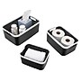 Advantus Nantucket Weave Bins, Black/White, 3/Pack (39220)~#|#~sp105964608_sc7
