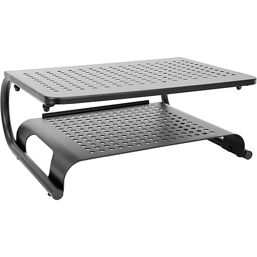 MountIt! 2Tier Monitor Stand, Up to 32", Black (MI7361) Staples