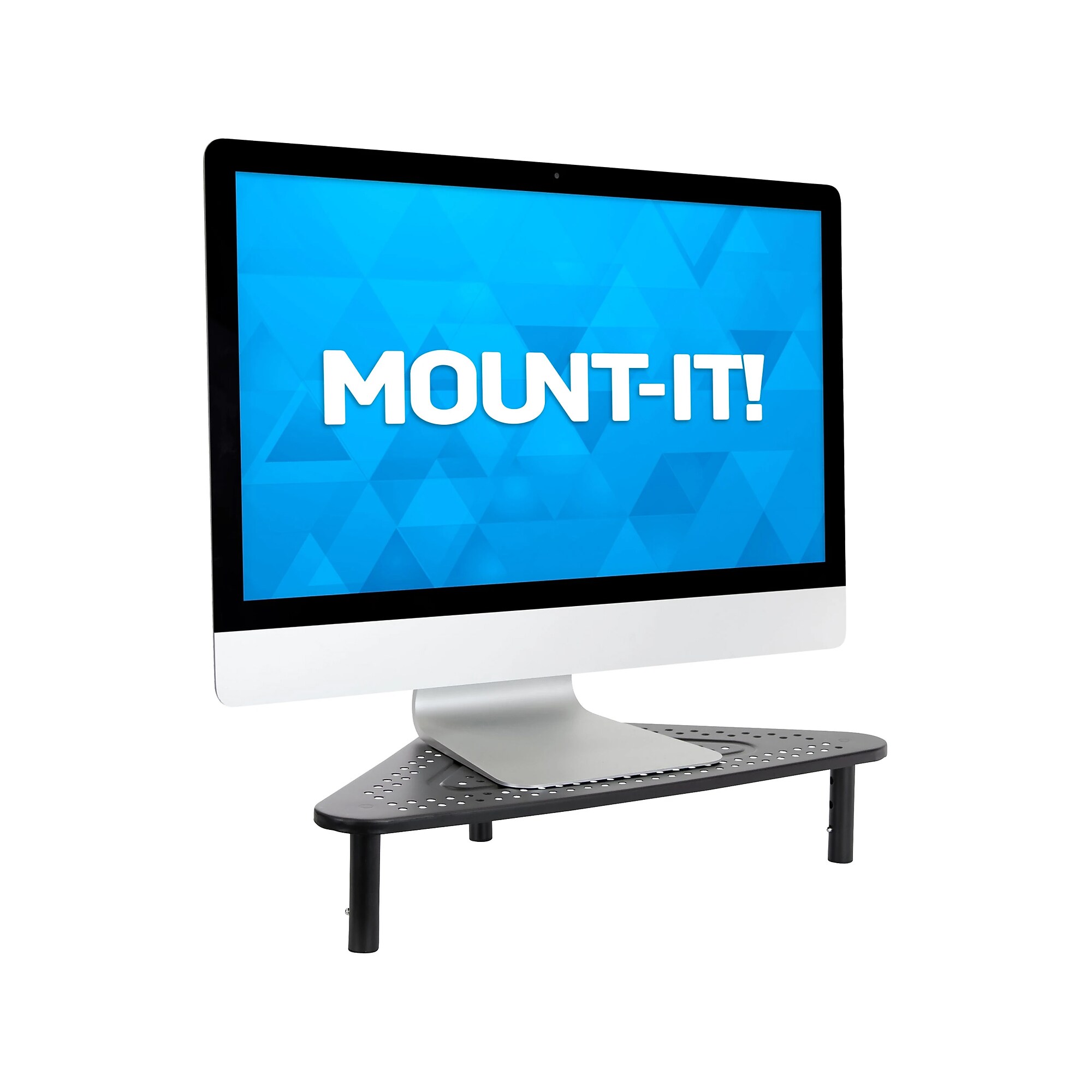 Mount-It! Adjustable Corner Monitor Stand, Up to 32″, Black (MI-7362) Sansujyuku sansujyuku.com