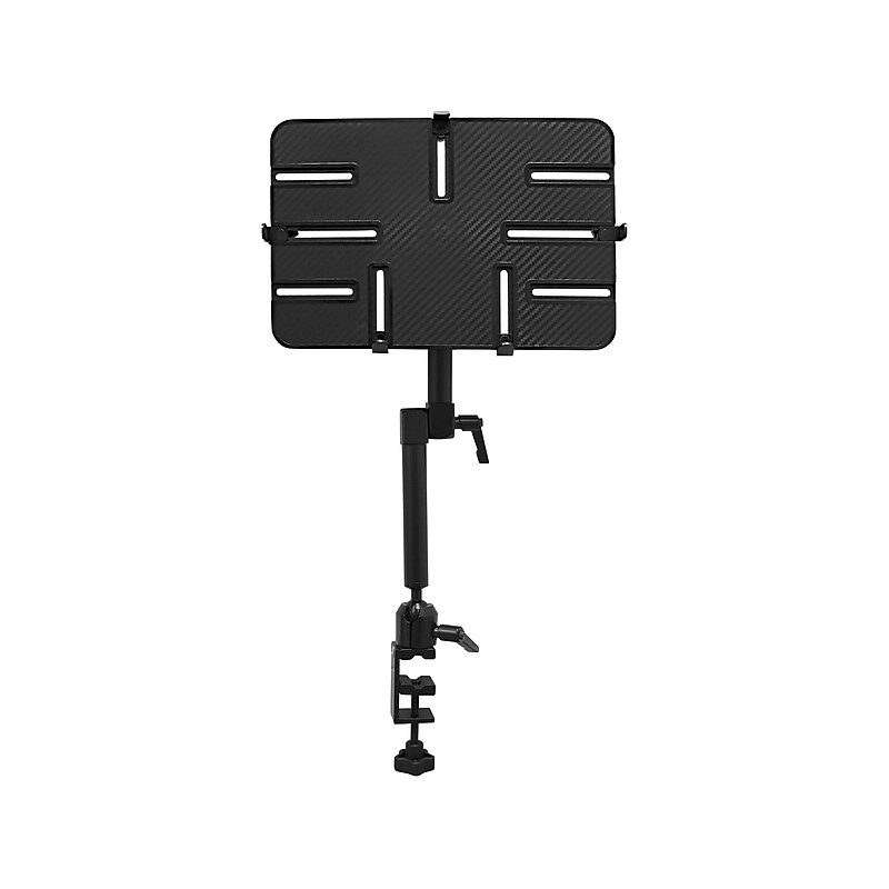 Mount-It! Universal Clamp-On Mount MI-7510 with Full-Motion Dual Arm, Black image 1