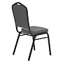 NPS 9300 Series Deluxe Fabric Upholstered Stack Chair, Natural Graystone/Black Sandtex, 4/Pack (9362-BT/4)~#|#~sp105967424_sc7