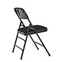 NPS 2300 Series Fabric Padded Triple Brace Double Hinge Premium Folding Chairs, Midnight Black/Black, 100 Pack (2310/100)~#|#~sp105967456_sc7