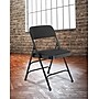 NPS 2300 Series Fabric Padded Triple Brace Double Hinge Premium Folding Chairs, Midnight Black/Black, 100 Pack (2310/100)~#|#~sp105967460_sc7