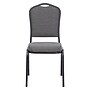 NPS 9300 Series Deluxe Fabric Upholstered Stack Chair, Natural Graystone/Black Sandtex, 4/Pack (9362-BT/4)~#|#~sp105967462_sc7