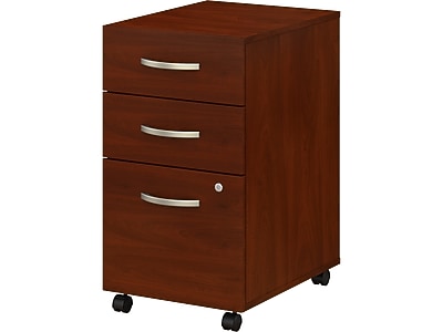 Bush Business Furniture Studio C 3-Drawer Mobile Vertical File Cabinet, Letter/Legal Size, Lockable, Hansen Cherry (SCF216HCSU)