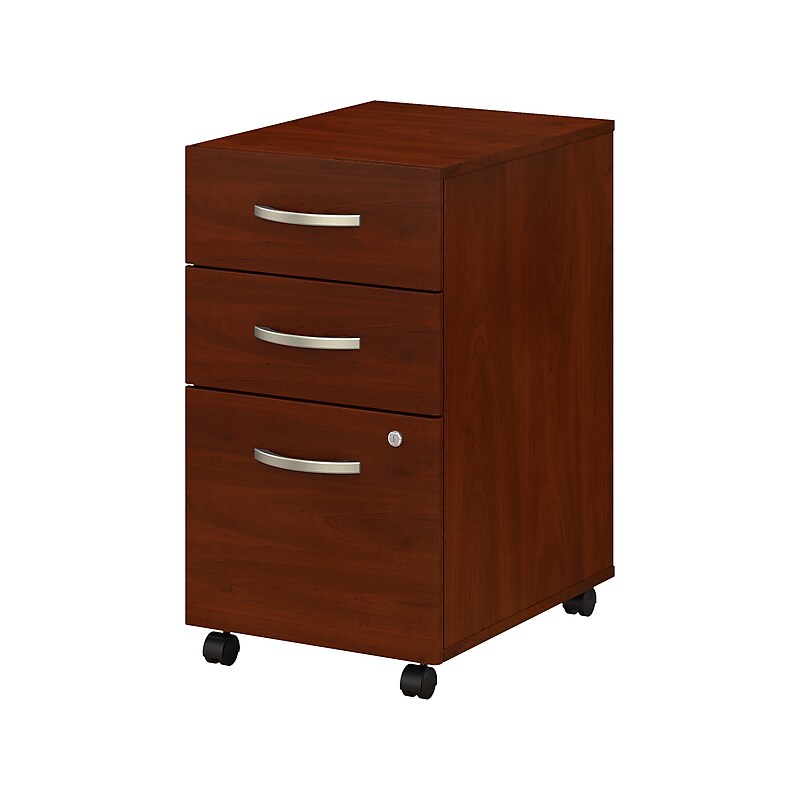 Bush Business Furniture Studio C 3-Drawer Mobile Vertical File Cabinet, Letter/Legal Size, Lockable, Hansen Cherry (SCF216HCSU) image 1