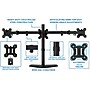 Mount-It! Adjustable Triple Monitor Stand, Up to 27", Black (MI-2789XL)~#|#~sp106058276_sc7