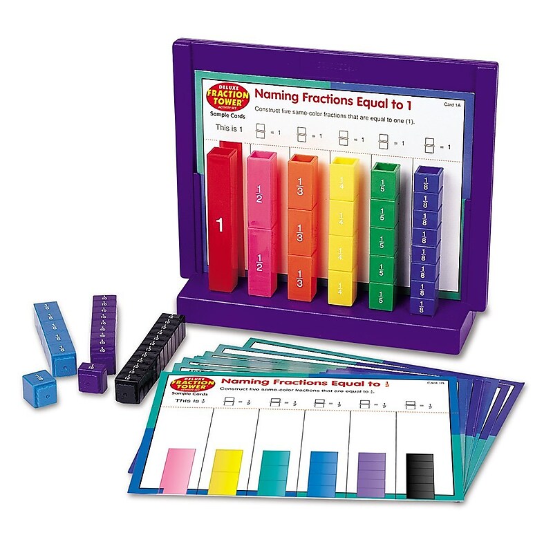 Learning Resources Fraction Tower Deluxe Activity Set (LER2075) image 1