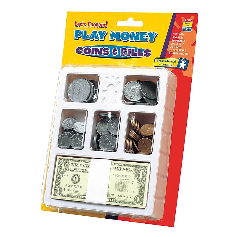 Play Money, Coins & Bills Tray (3058) image 1