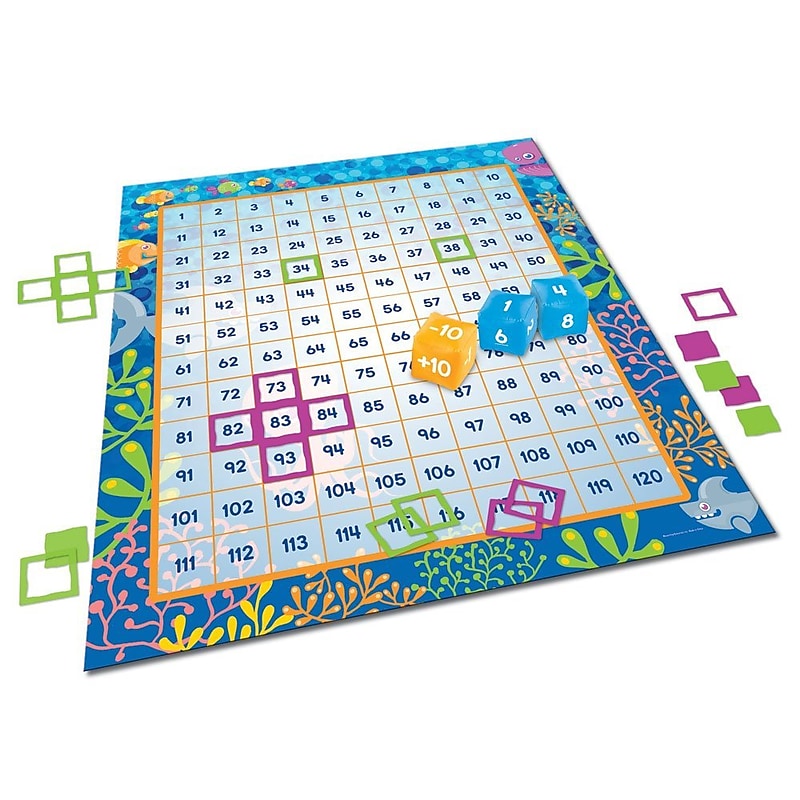 Learning Resources Make a Splash 120 Floor Mat Game, Grades 1+ (LER1772) image 1
