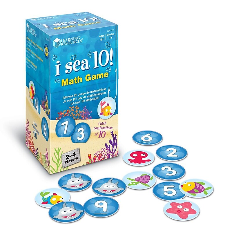 Learning Resources I Sea 10! Game, Grades 1+ (LER1771) image 1