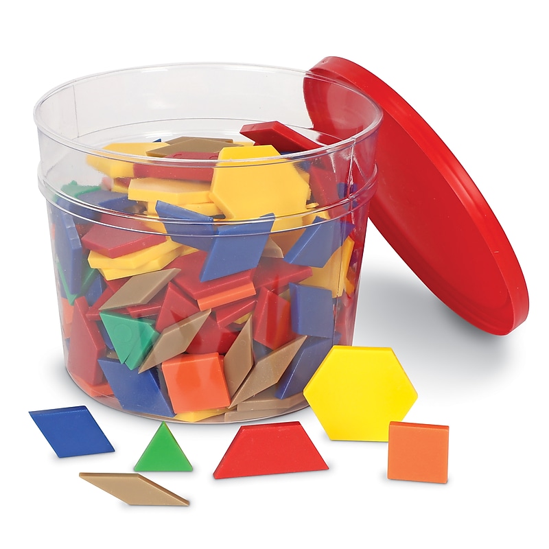 Learning Resources Pattern Block, 0.5 cm Thickness (LER0134) image 1