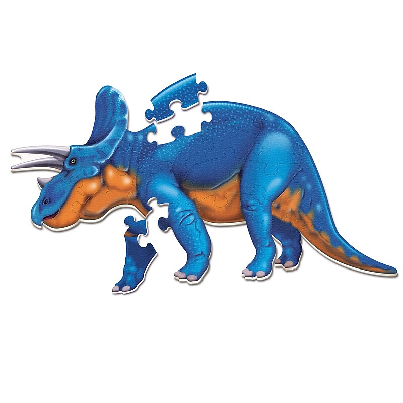 Learning Resources Jumbo Dinosaur Floor Puzzle, Triceratops (LER2857) image 1