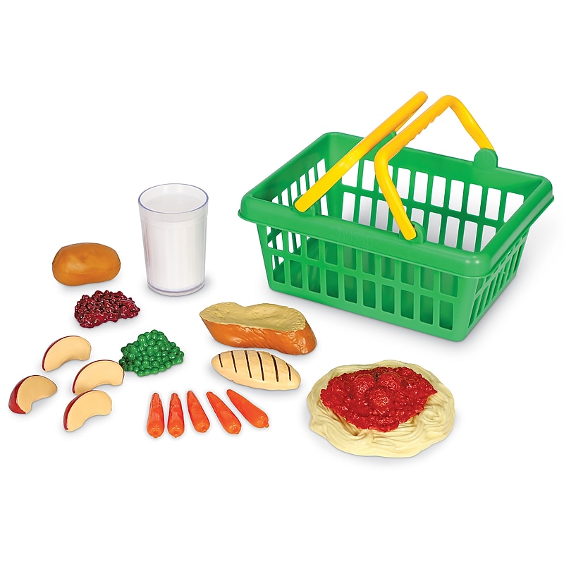 Learning Resources Pretend Food, Pretend & Play, Healthy Dinner Set, 19/Set (LER7292) image 1