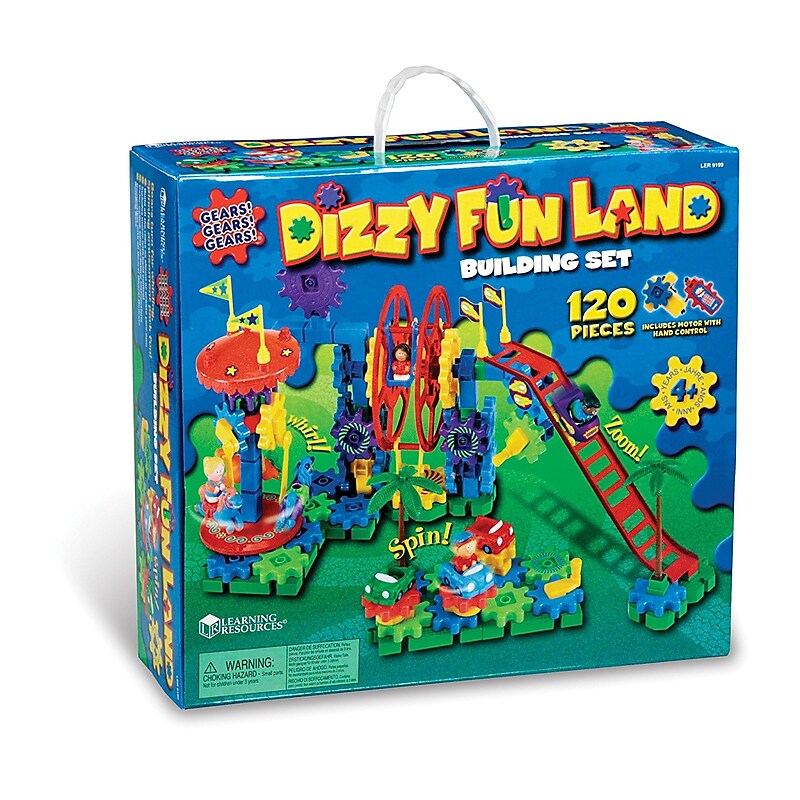 Learning Resources Gears! Gears! Gears! Dizzy Fun Land Motorized Building Set image 1