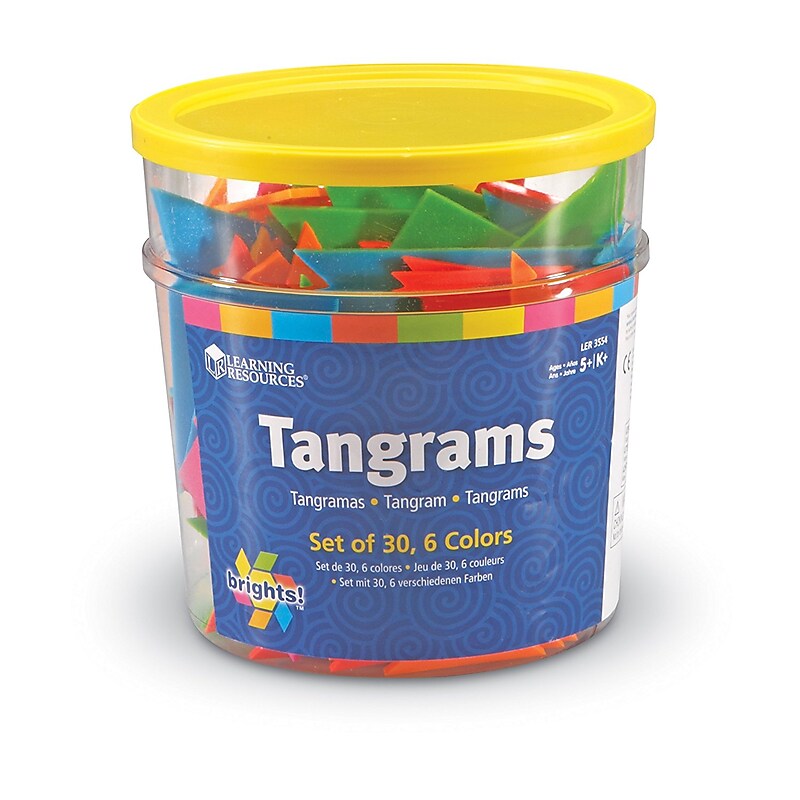 Learning Resources Bright's! Tangrams Classpack (LER3554) image 1