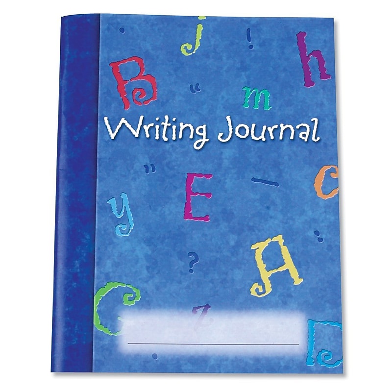 Learning Resources Make a Story Writing Hardcover Journal, 7" x 9", Blue, 10/Set (LER3467) image 1